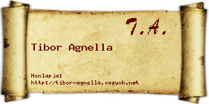 Tibor Agnella névjegykártya